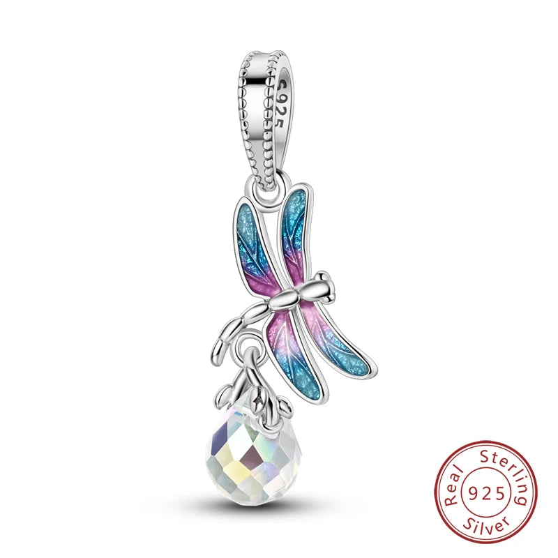 Sterling Silver Spring Colorful Butterfly