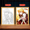 Demon Decor: Nezuko LED Night Frame Gift Idea