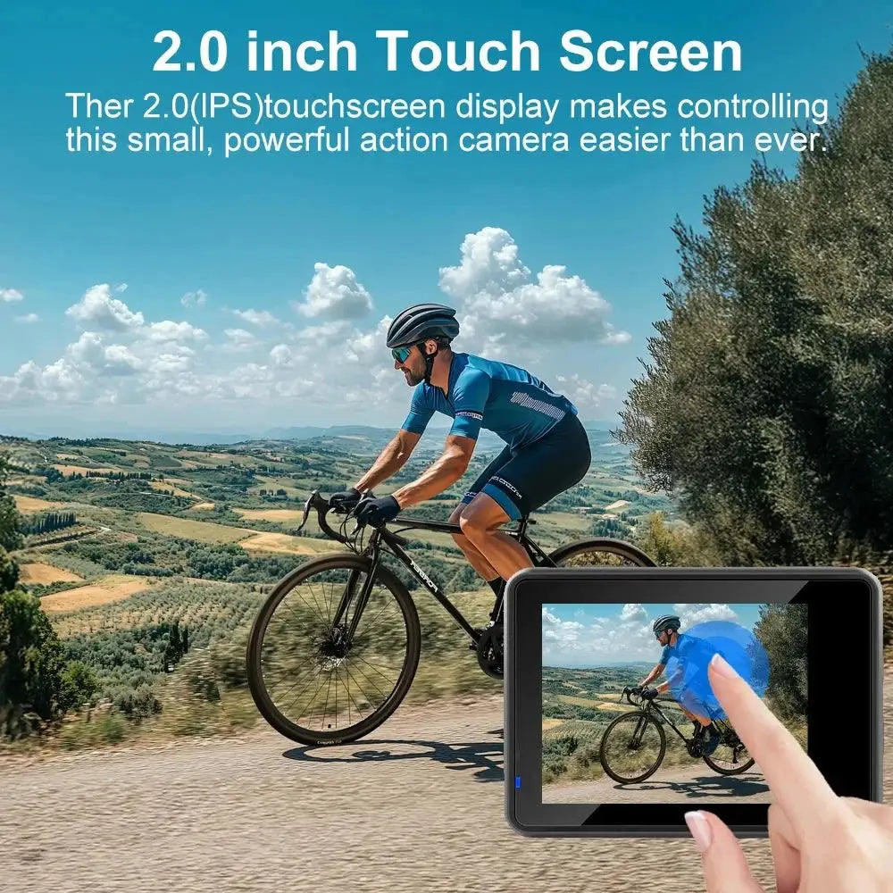 Ourlife MTR60 Action Camera 5K 30FPS Waterproof 2 Inch Touch LCD 4K60FPS WiFi - stepyours.com