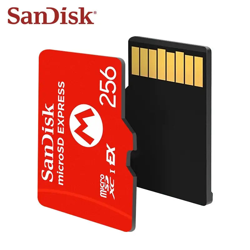 SanDisk MicroSD Express Card for Switch 2 MicroSDXC EX Memory Card 256GB Up to 880Mb/s Professional Switch2 Game Micro SD Card