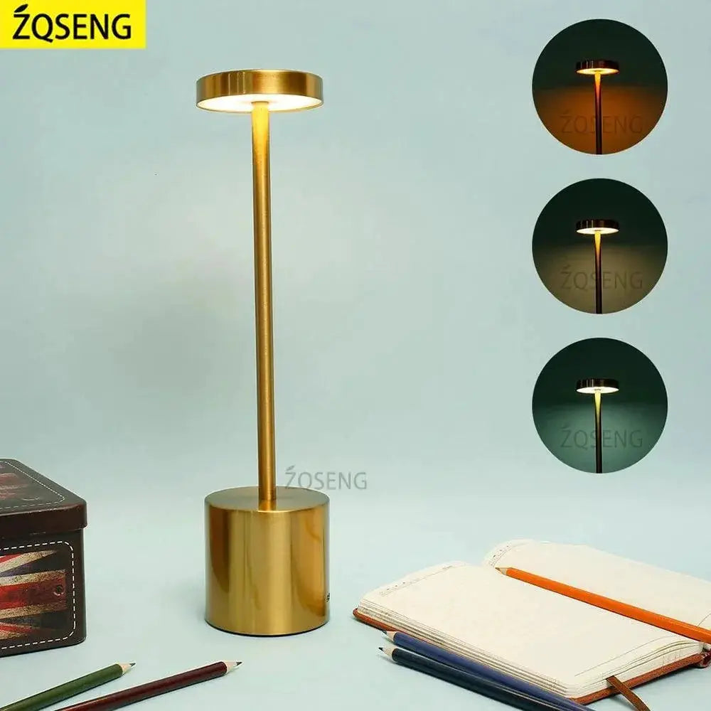 Modern LED Table Lamp Rechargeable Reading Light Desk