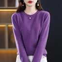 Crew Neck Wool Knit Sweater