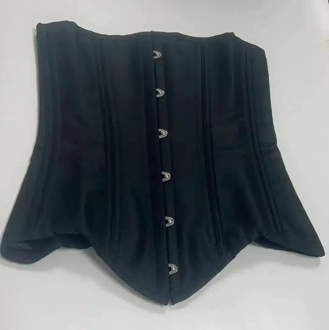 Underbust Corset 18 Spiral Steel Boned Body Shaper Women