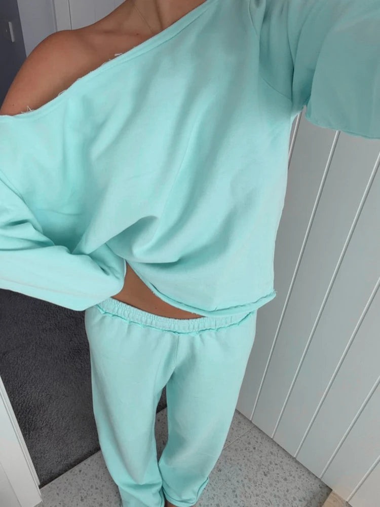 NIBBER Off Shoulder Outfit Set