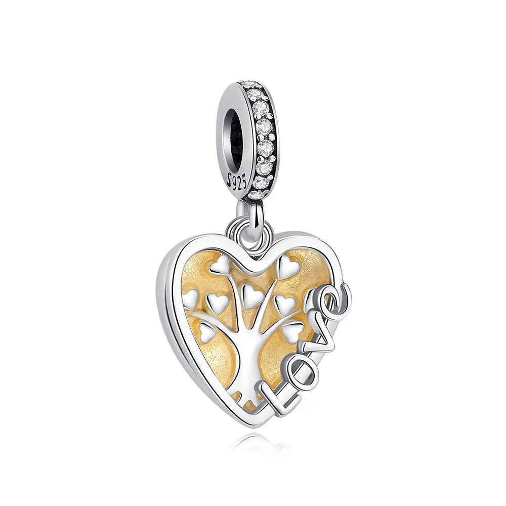 Sterling Silver Charm Family Tree