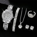 Ladies Alloy Watch - Elegant Quartz Crystal Band
