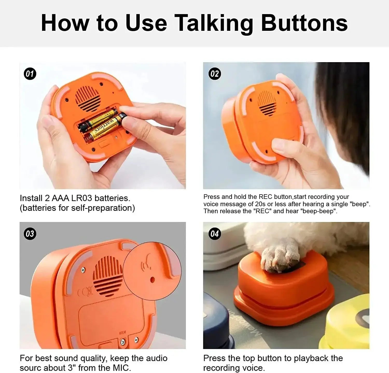 MEWOOFUN Dog Communication Training Toy For Interaction