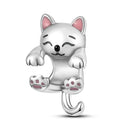 Charm Beads Sterling Silver Pink