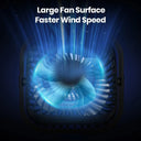TOPK USB Portable Mini Fan 3 Speed 360°Rotatable Desk Fan