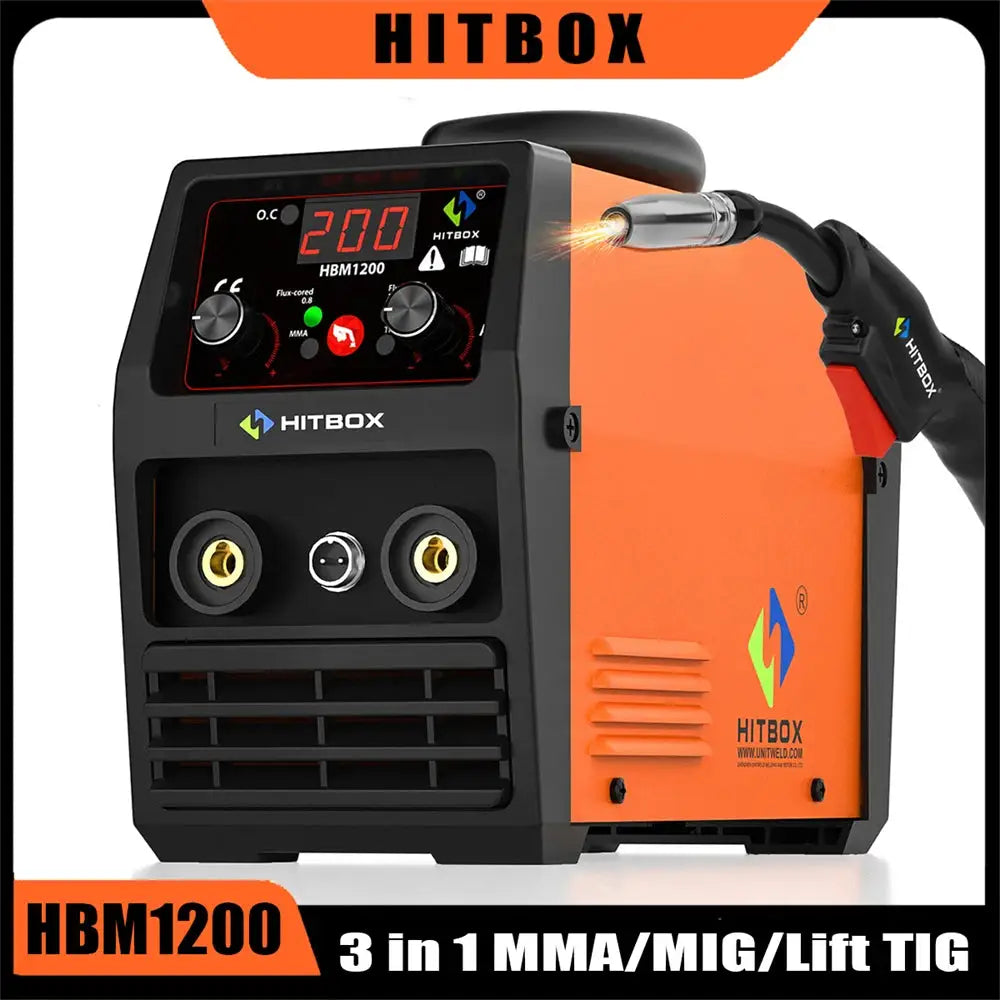 HITBOX HBM1200 Gasless MIG Welding Machine — product view 1