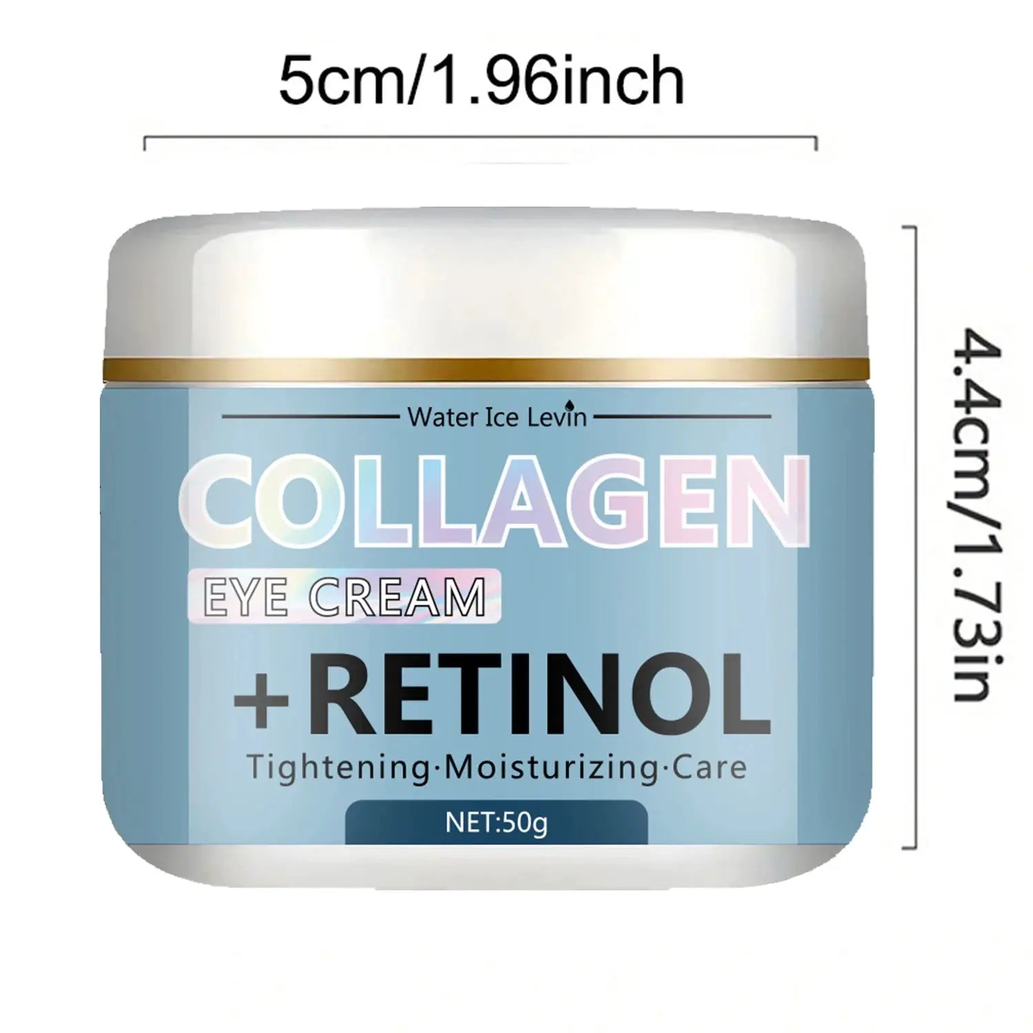 Water Ice Levin Collagen & Retinol Eye Cream: Ice Cream Texture for Deep Moisturizing, Tightening & Caring Easy to Absorb