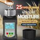 Grains Smart Moisture Tester Digital Display Wheat Soybean Coffee Bean Peanut Moisture Analyze