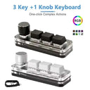 Mini Keyboard - 3 Keys 1 Knob RGB Gaming Macro Pad