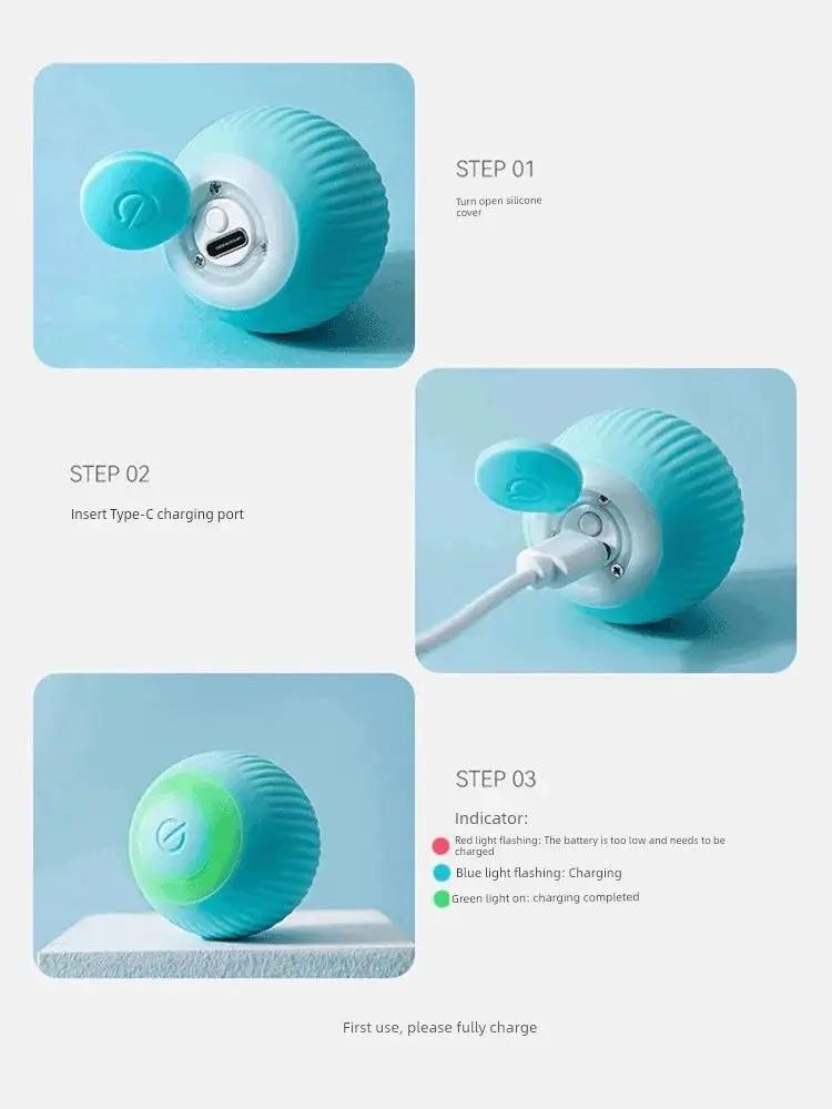 Electric Self-Soothing Stuffed Kitten Toy For Kids