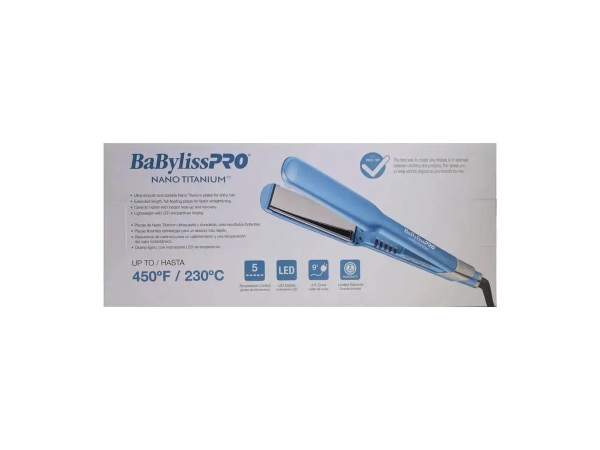 BaByliss Pro Nano Titanium " Ultra-Sleek Hair Straightener, — product view 5