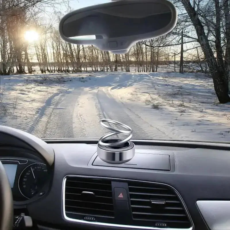 Solar Car Air Freshener Aromatherapy Decor for Vehicles