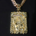 Luxury Gold Plated Saint Pendant