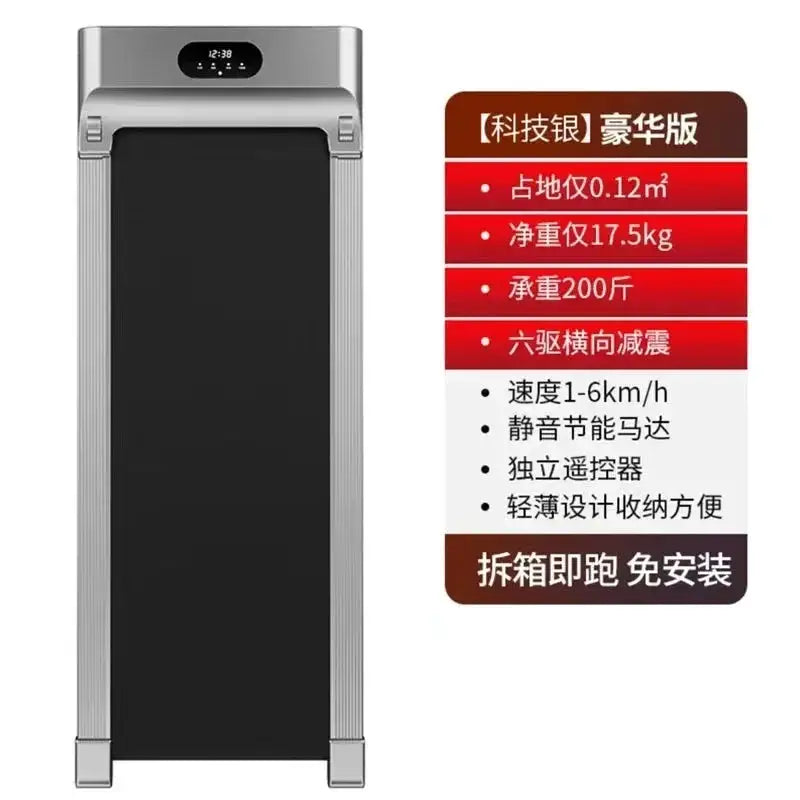 Under Desk Treadmill Electric Portable Walking Pad Smart Slim Folding Fitness Training Cardio Walking Treadmill for Home Office