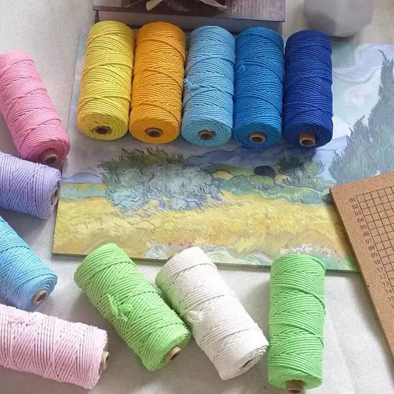 Colorful Cotton Macrame Rope for Boho Decor and Diy Wedding