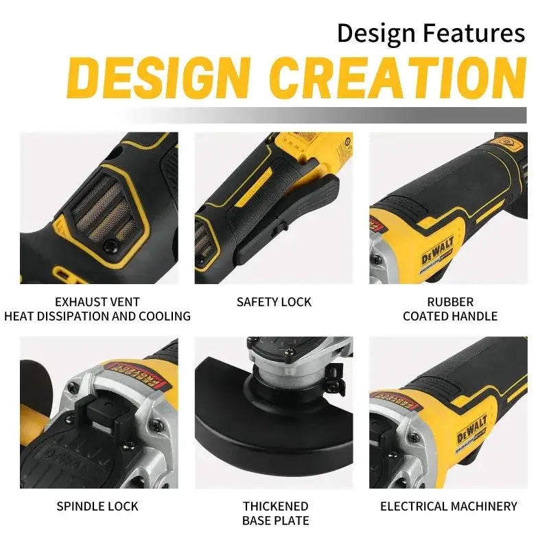 Fast Accurate Cordless Angle Grinder