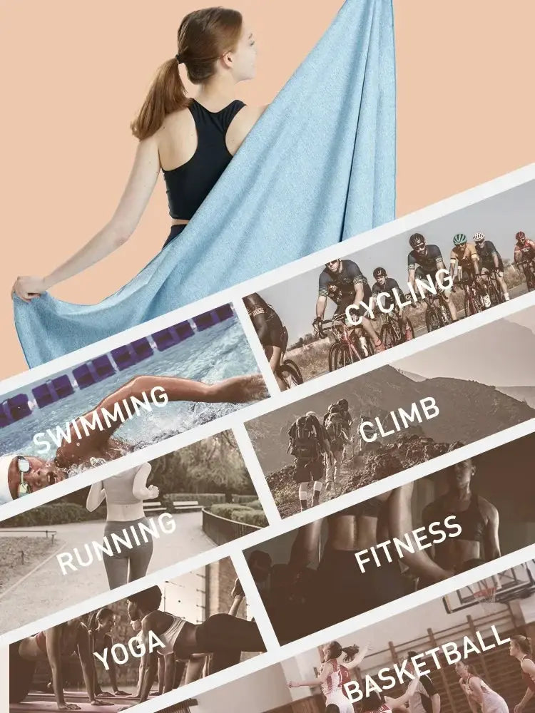 Quick Drying Silver Ion Microfiber Gym Towel Essential