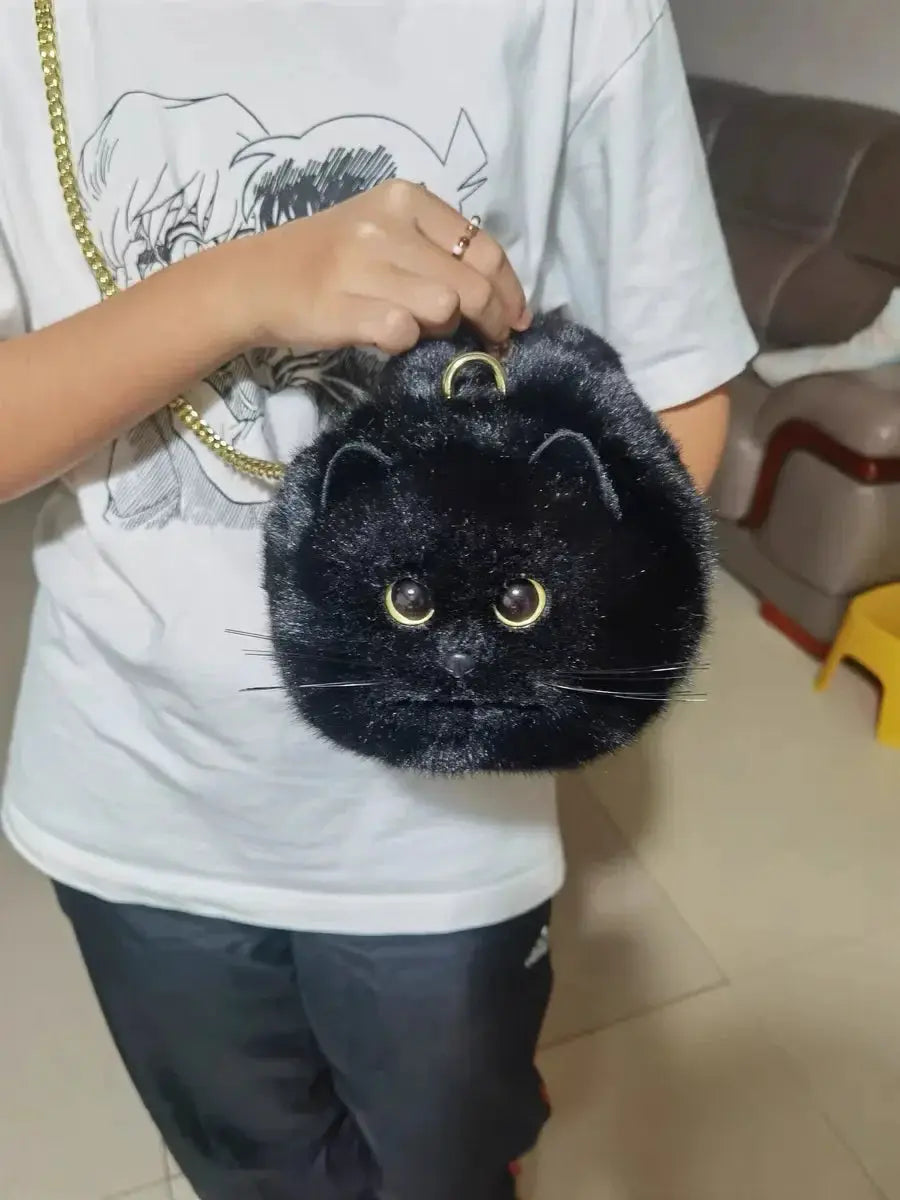 Secure Plush Cat Shoulder Bag for Women — product view 20