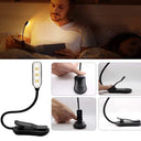 7 LED Book Light USB Rechargeable Reading Light Portable