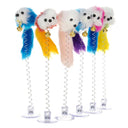 Interactive Feather Cat Toy Stick with Mini Bell Teaser