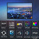 Smooth Portable Gaming Monitor for Pros