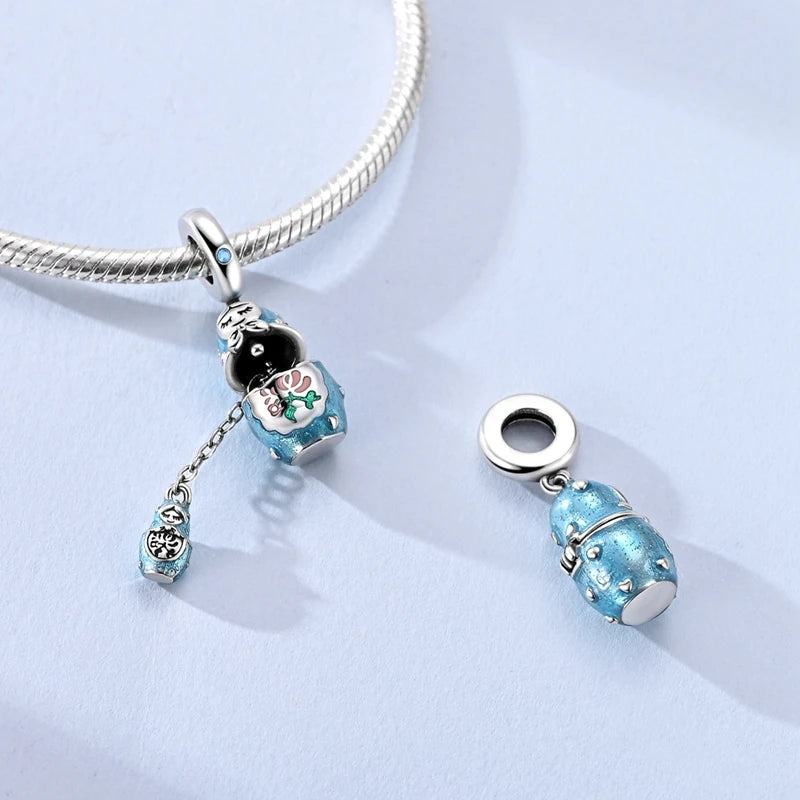 Sterling Silver Charm Bead Pendant