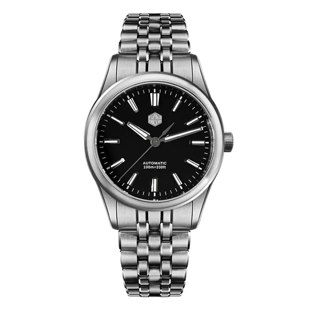 San Martin 36mm Gada Watch Classic Simple Enamel Dial Miyota 90S5 Original Design Dress Men Automatic Mechanical Watches SN0144