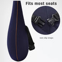 Ergonomic Memory Foam Seat Cushion and Back Pillow Set Comfort