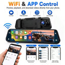 Ultrawide '' Rear View Mirror Camera with Carplay & Android