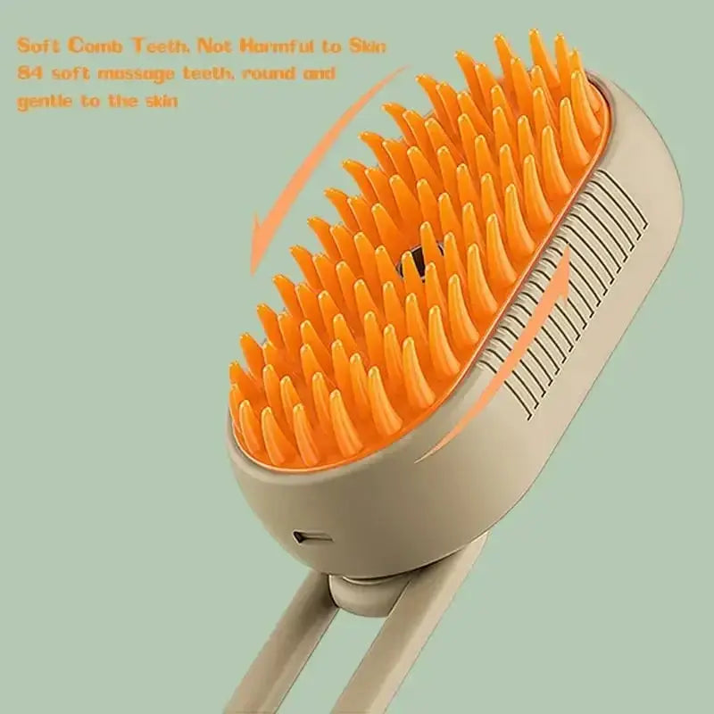 Steamy Dog Brush Electric Spray Cat Hair 3 In 1 Tool