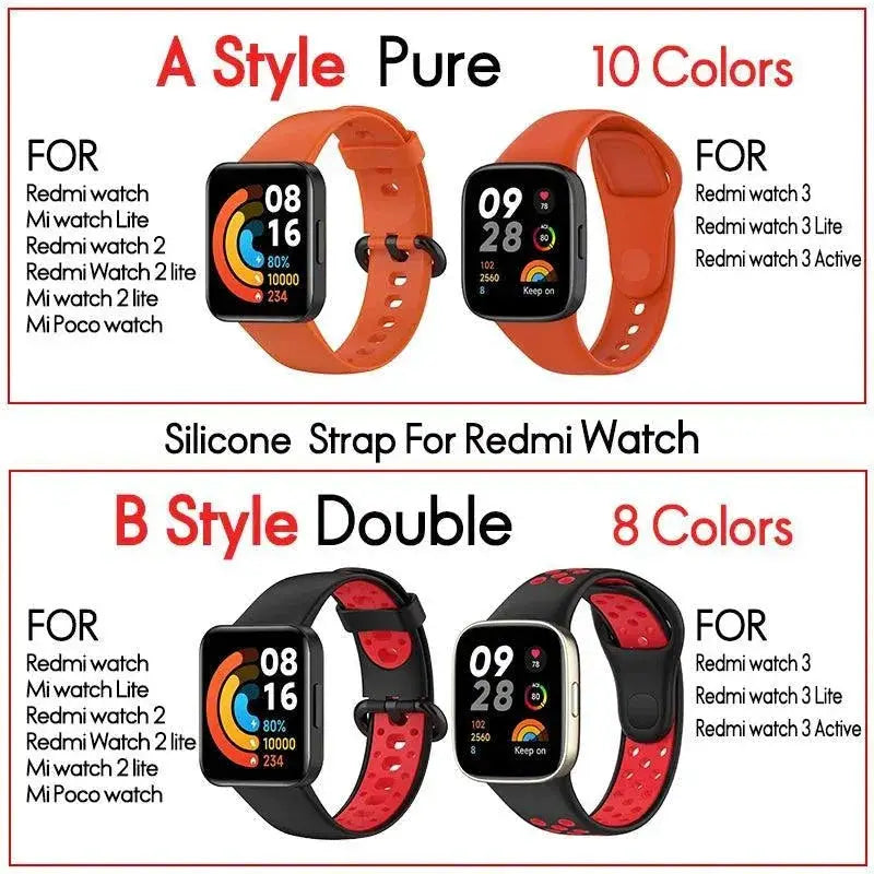 Stylish Silicone Strap For Xiaomi Redmi Watches Band
