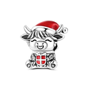 Sterling Silver Bright Red Charm