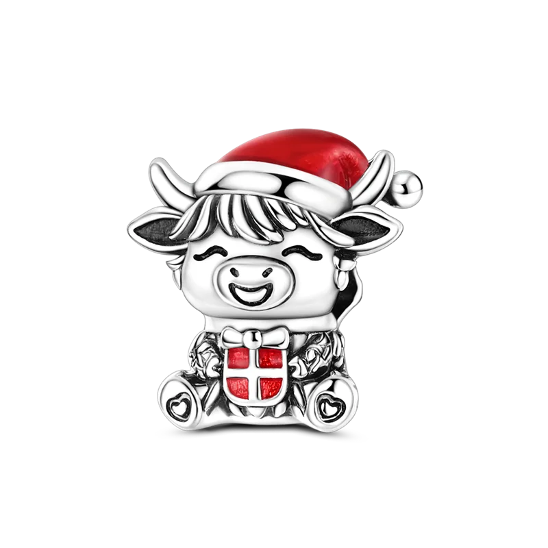 Sterling Silver Bright Red Charm