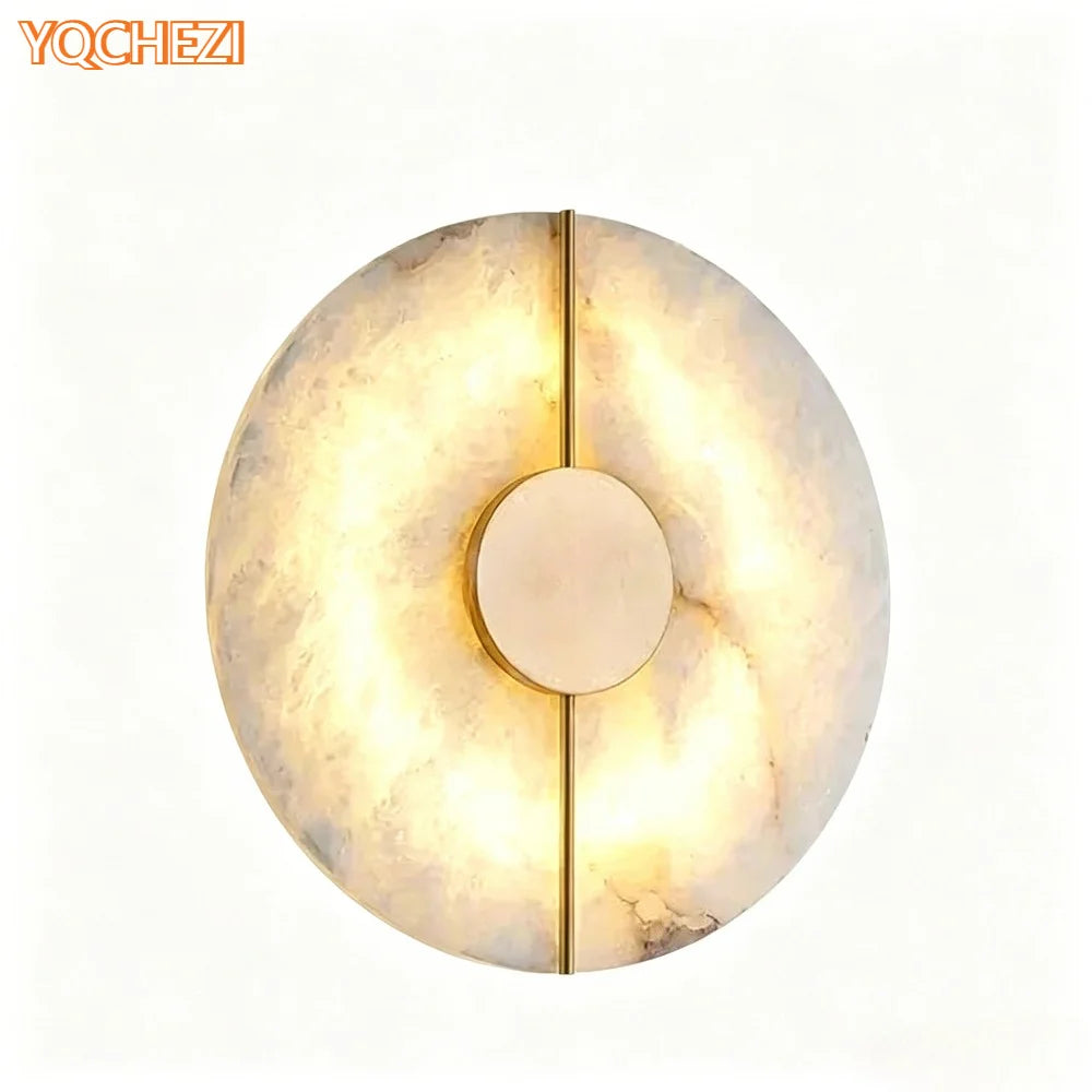 Modern Alabaster LED Wall Sconce — product view 2