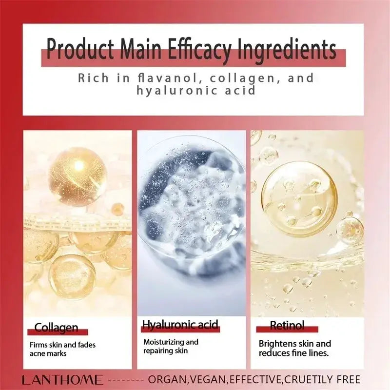 Face Body Whitening Cream Retinol Collagen Hyaluronic Acid 3in1 Remove Dark Spots Eliminate Melanin Dispel Acne Lighten The Skin