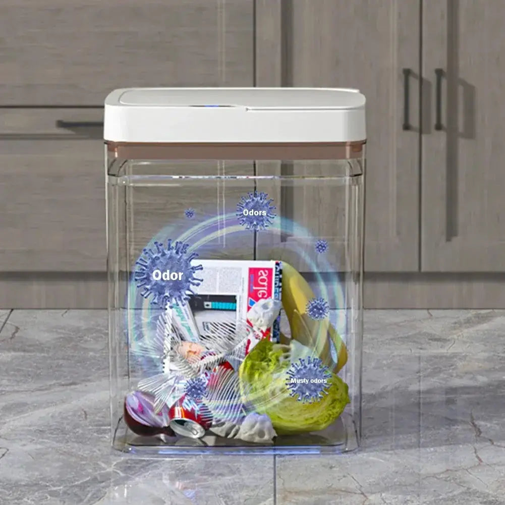 15 To 18L Smart Sensor Trash Can Waterproof Touchless System