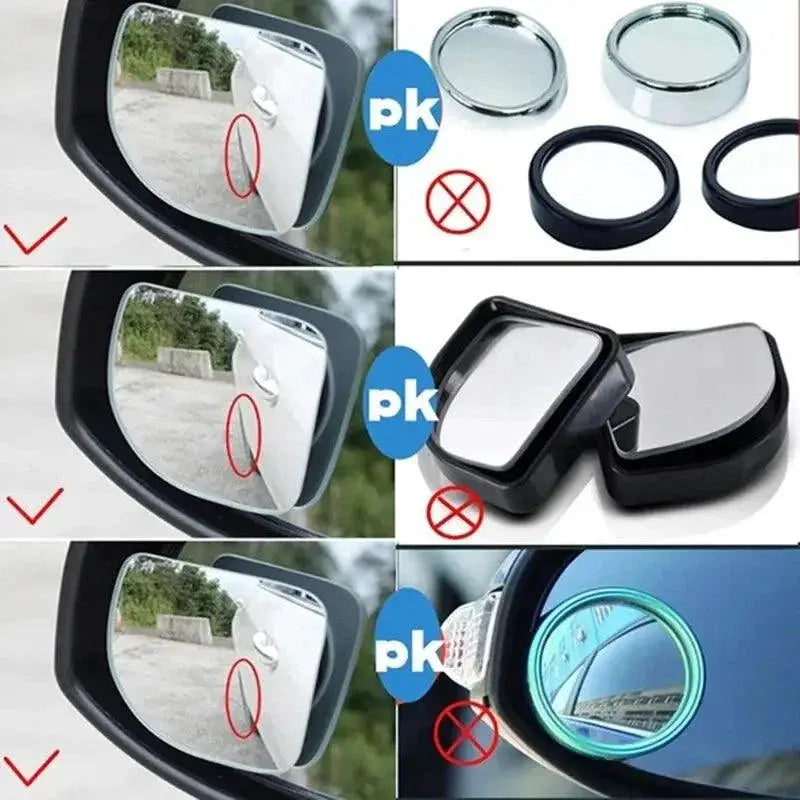 Car Wide Angle Blind Spot Mirrors For Clear Visibility