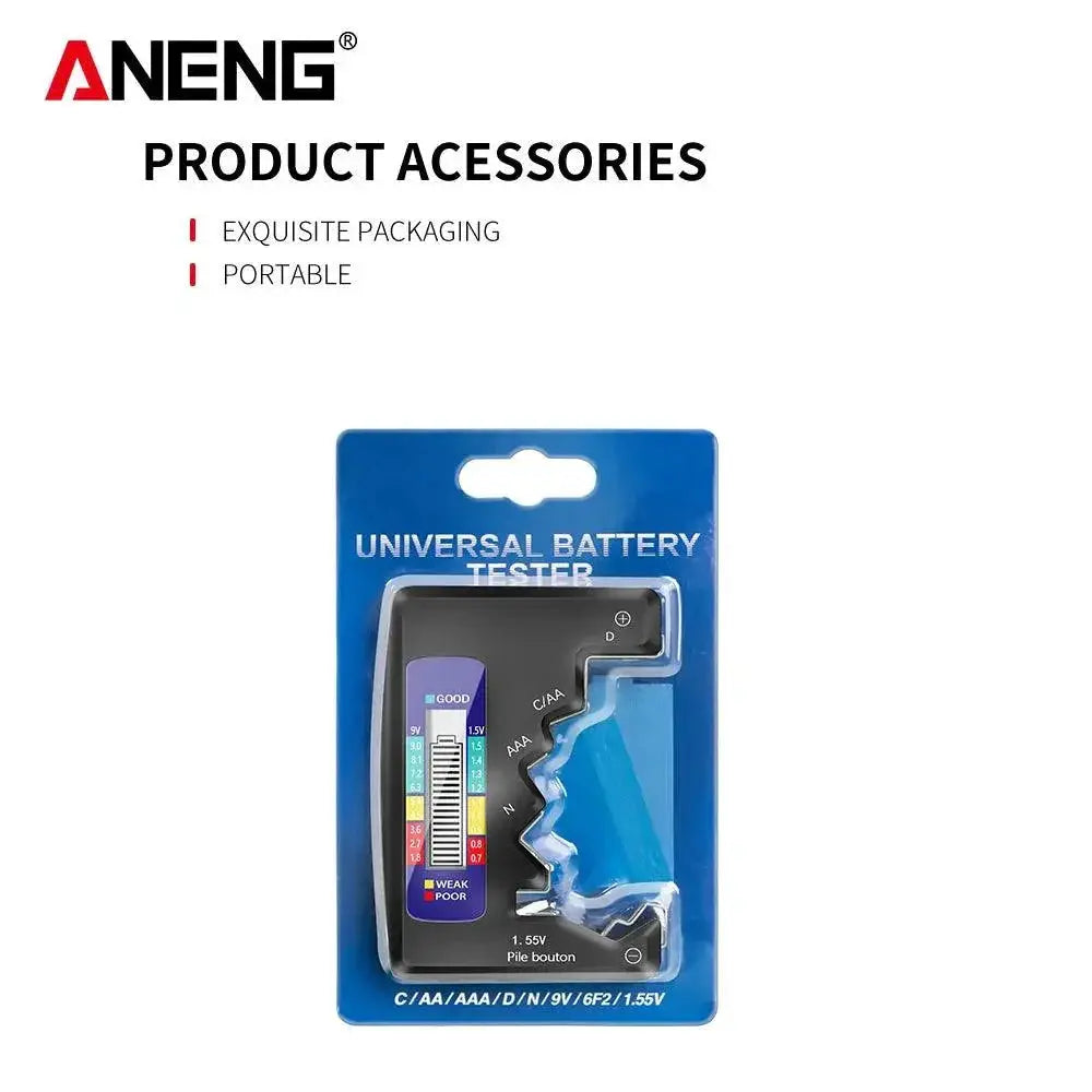 ANENG Universal Battery Tester LCD Display Voltage Capacity