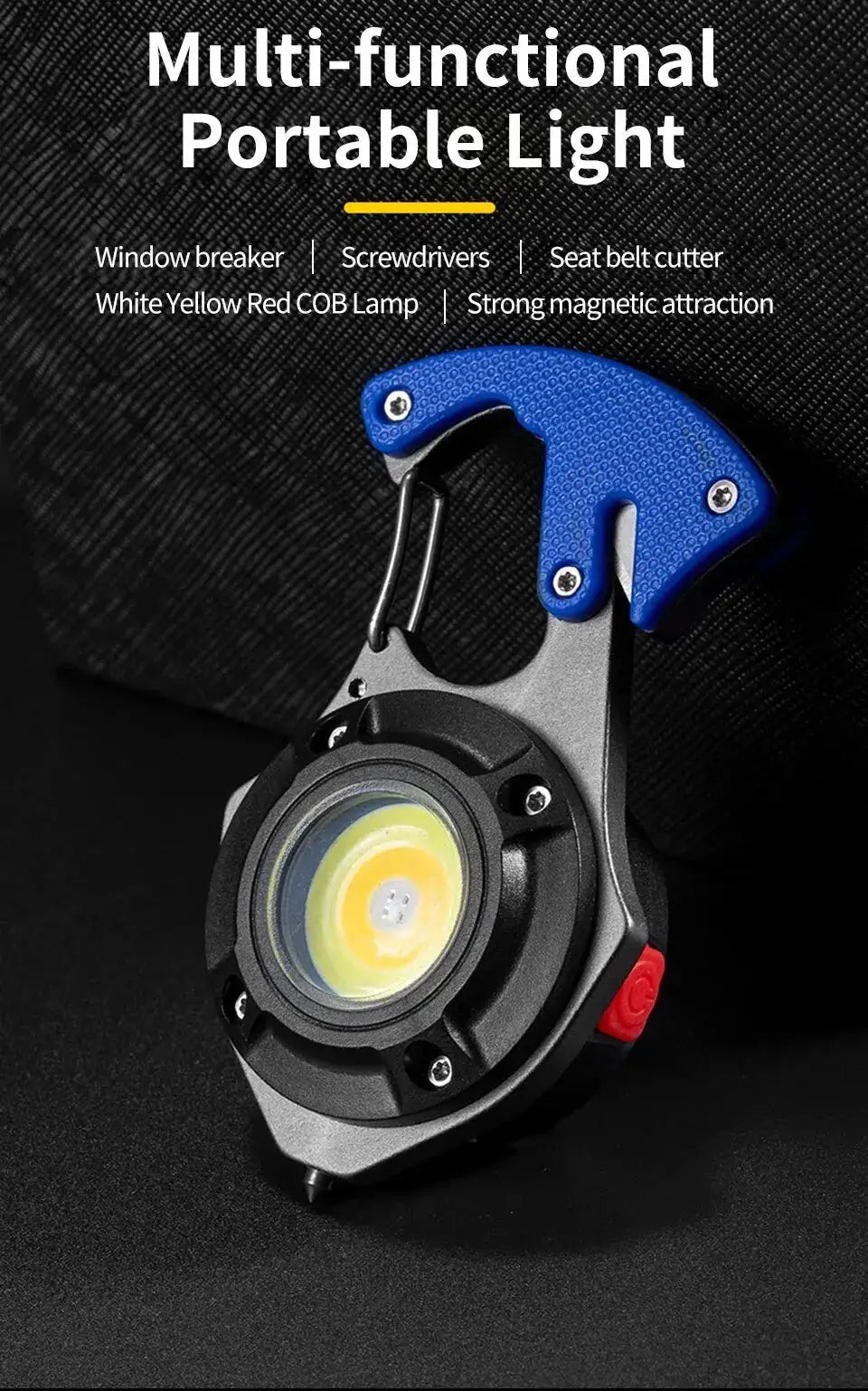 Compact Multi Function Keychain Flashlight With Modes — product view 8