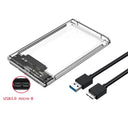 Transparent USB External HDD Enclosure