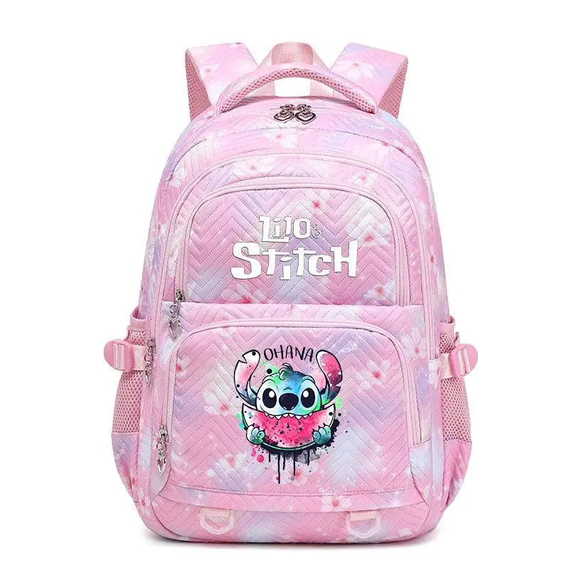 Disney Lilo And Stitch Waterproof Backpack For Girls