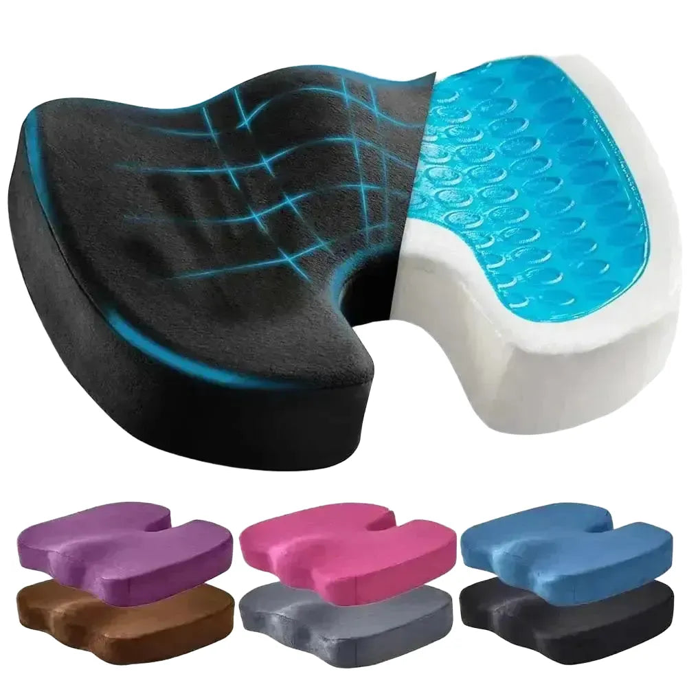 Cooling Gel Memory Foam Seat Cushion for Tailbone Relief