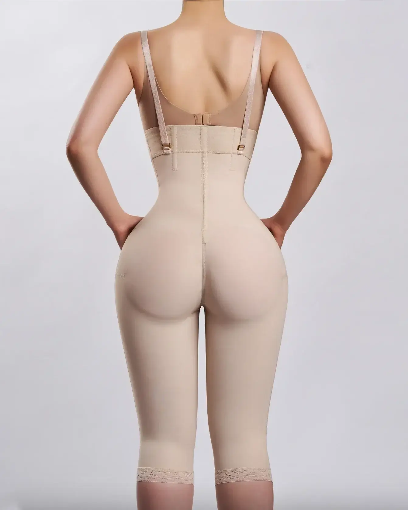 Knee Length Mermaid Shapewear With Zipper Enhance Curves