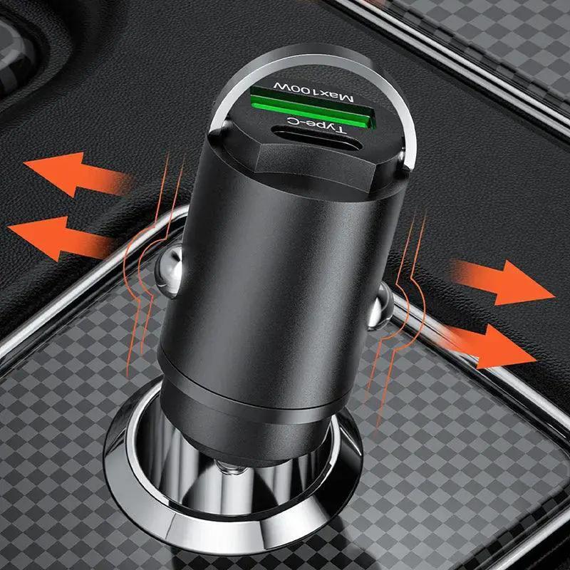 PD Fast Car Charger Dual Chips For iPhone Samsung Huawei