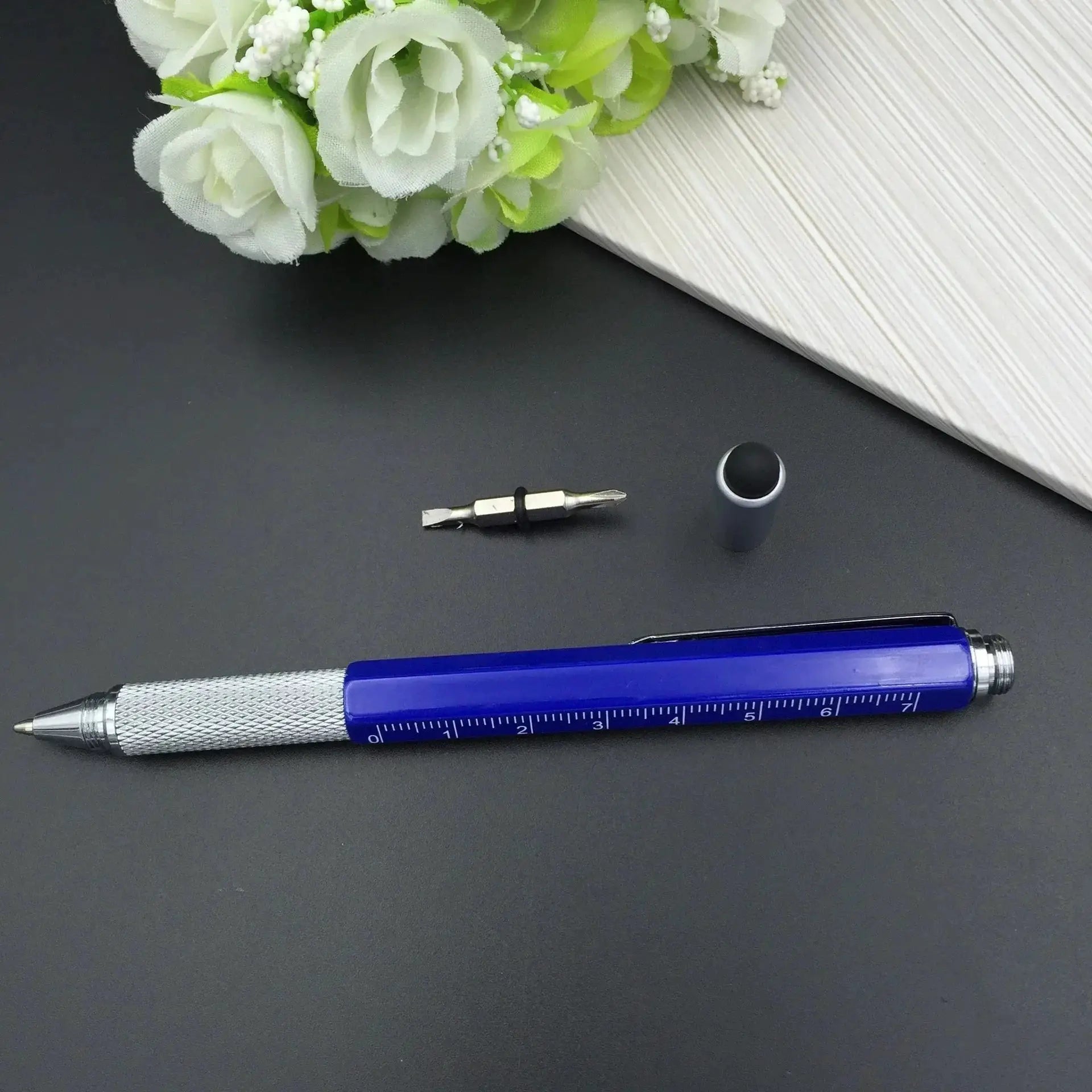 7 In 1 Multifunction Pen With Ruler And Screwdriver