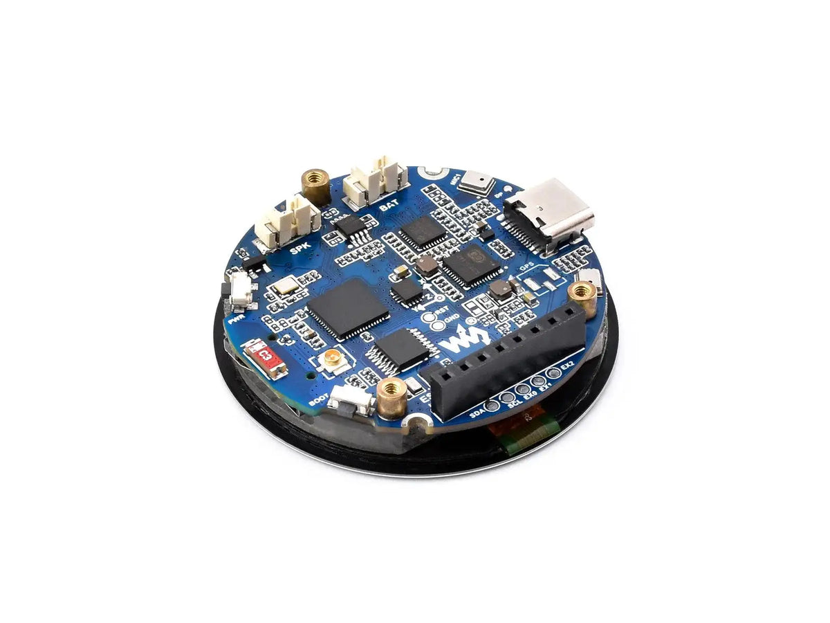 Waveshare ESP32-S3 1.75inch AMOLED Round Touch Display Development Board, 466×466 Pixels, QSPI Interface, ESP32 With Display